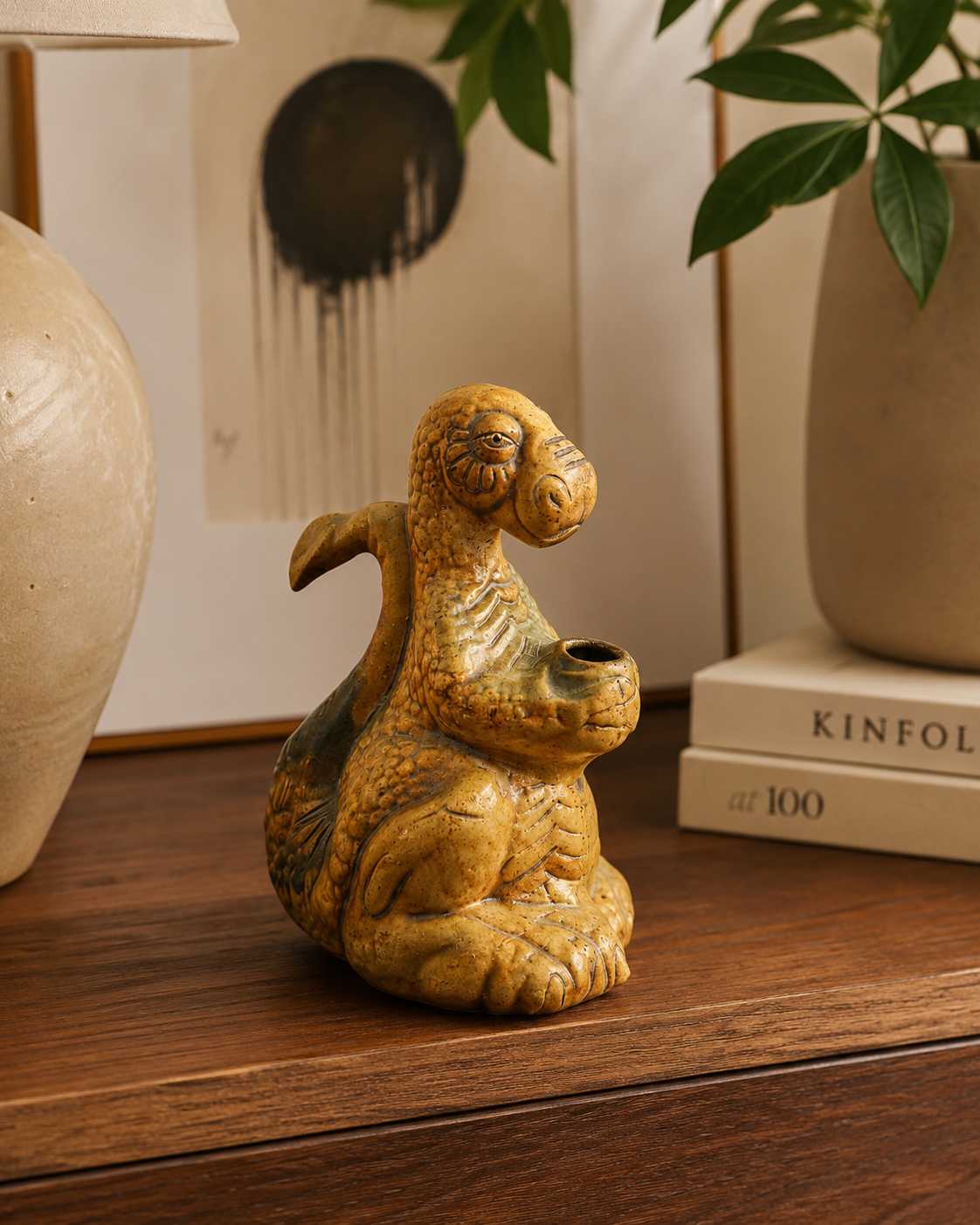 Ceramic Archaeologist Sculpture